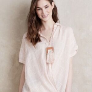 Anthropologie Light Pink Blouse